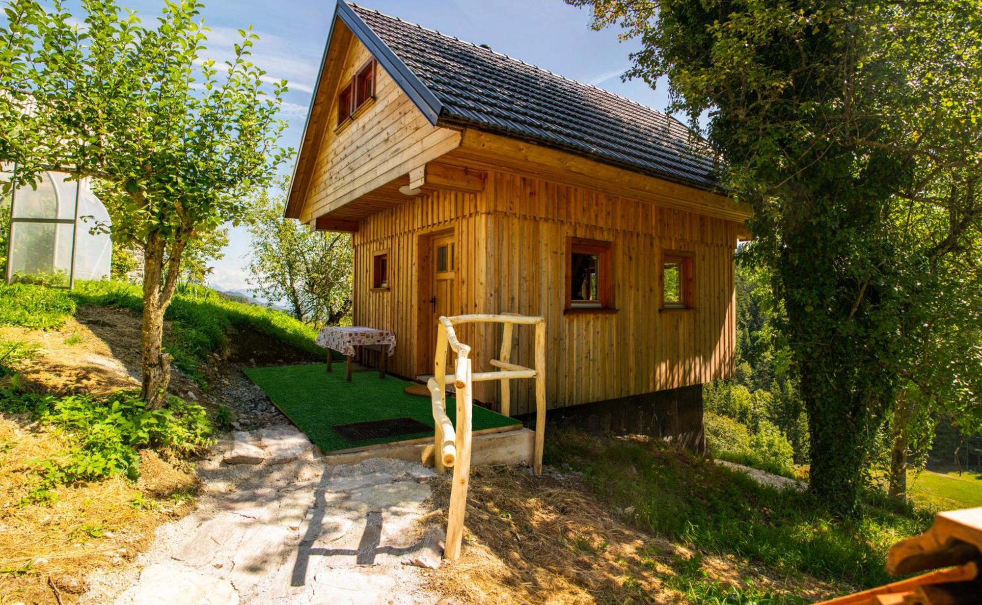 Wooden Chalet - Homestead Vrhovc Zelezniki Bagian luar foto